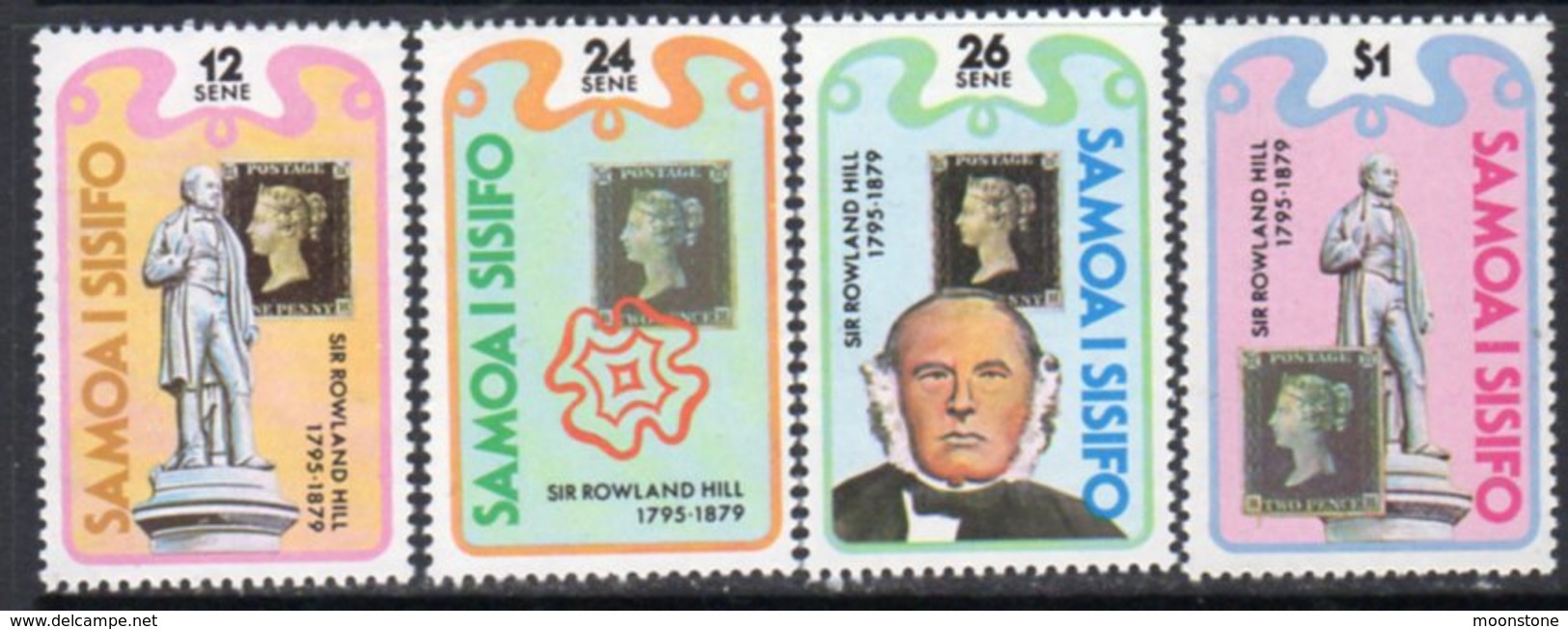 Samoa 1979 Death Centenary Of Rowland Hill Set Of 4, MNH, SG 551/4 - Samoa