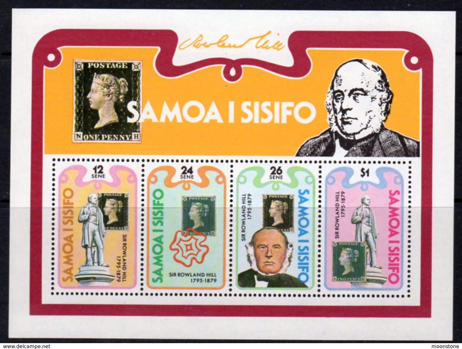 Samoa 1979 Death Centenary Of Rowland Hill MS, MNH, SG 555 - Samoa