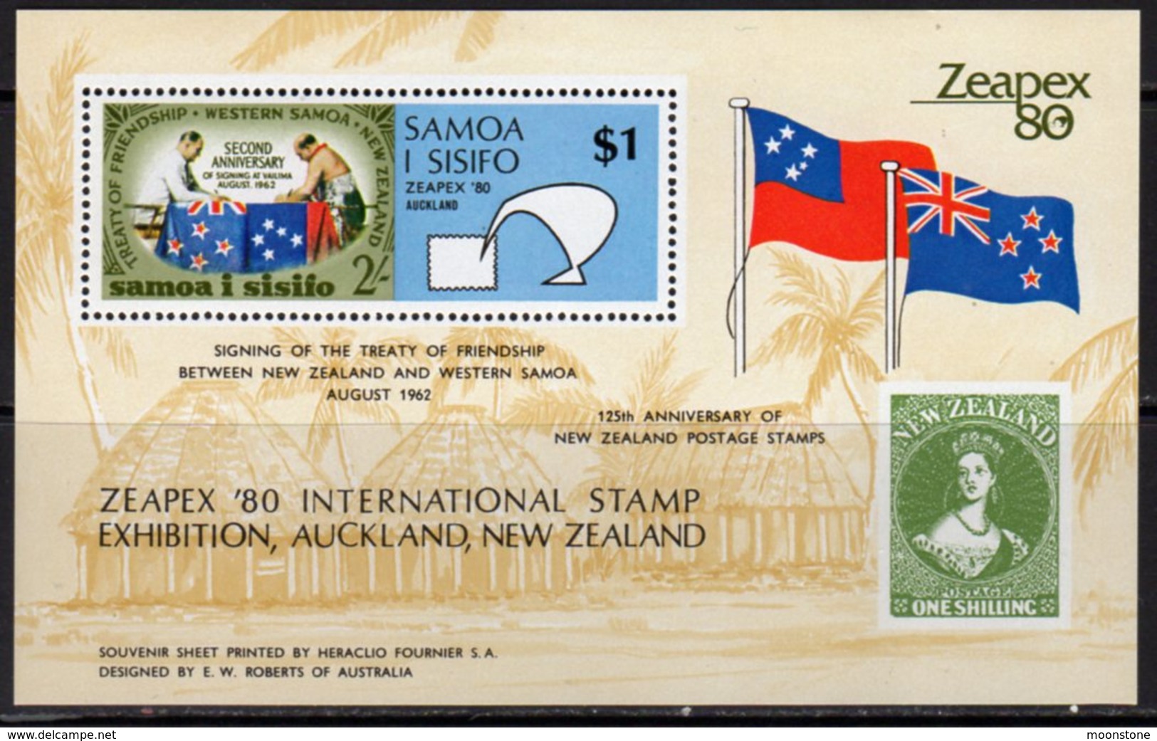 Samoa 1980 Zeapex Stamp Exhibition MS, MNH, SG 573 - Samoa