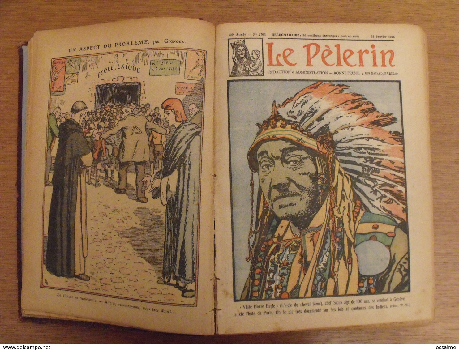 Reliure Recueil Le Pélerin De 1928-29 (novembre/décembre). Nombreuses Illustrations BD - Autre Magazines