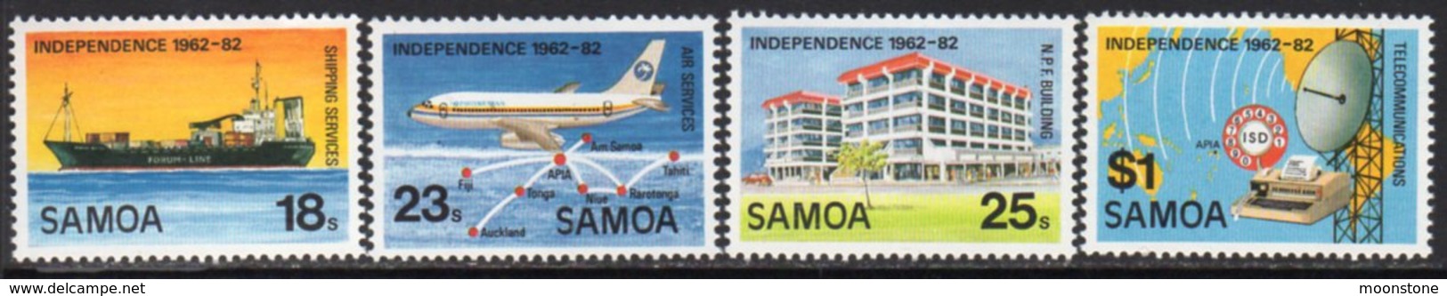 Samoa 1982 20th Anniversary Of Independence Set Of 4, MNH, SG 616/9 - Samoa