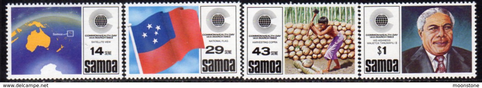 Samoa 1983 Commonwealth Day Set Of 4, MNH, SG 634/7 - Samoa