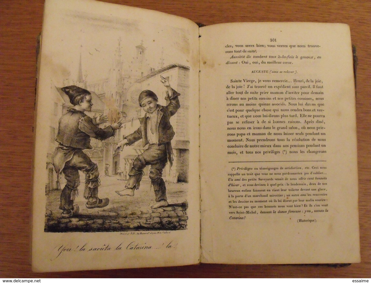 Album Savoyard dédié aux enfans des Savoyards de Bordeaux par Ad. D.. 1833 + histoire d'une marmotte 1834