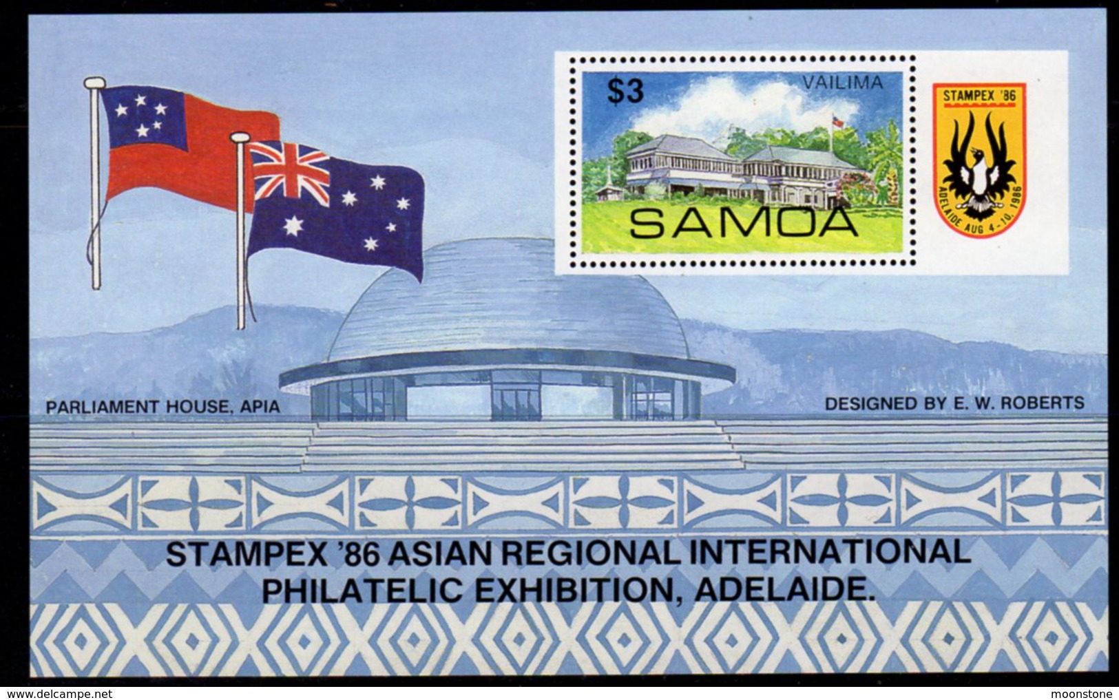 Samoa 1986 Stampex '86 Stamp Exhibition MS, MNH, SG 735 - Samoa