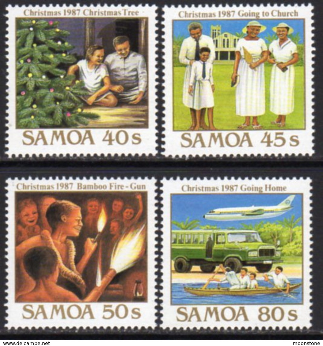 Samoa 1987 Christmas Set Of 4, MNH, SG 764/7 - Samoa