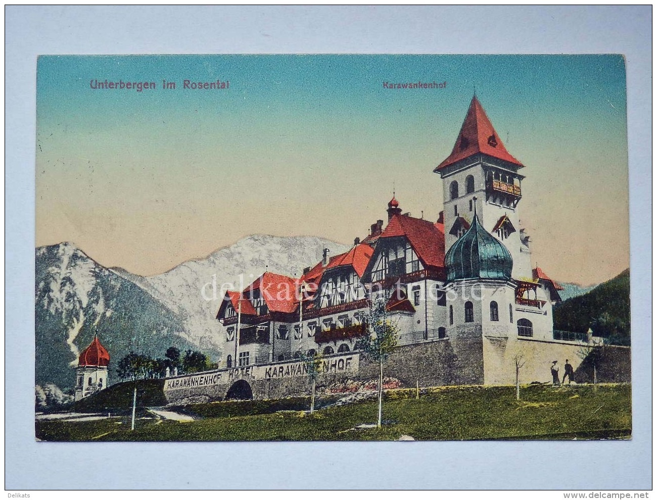 AUSTRIA UNTERBERGEN Im ROSENTAL Karawankenhof Hotel AK Old Postcard - Klagenfurt