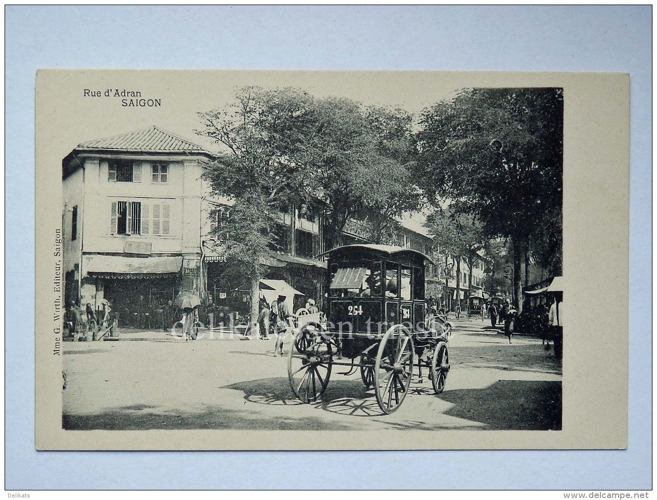 VIETNAM SAIGON HO CHI MINH Rue D'Adran French Colony  AK Old Postcard - Vietnam