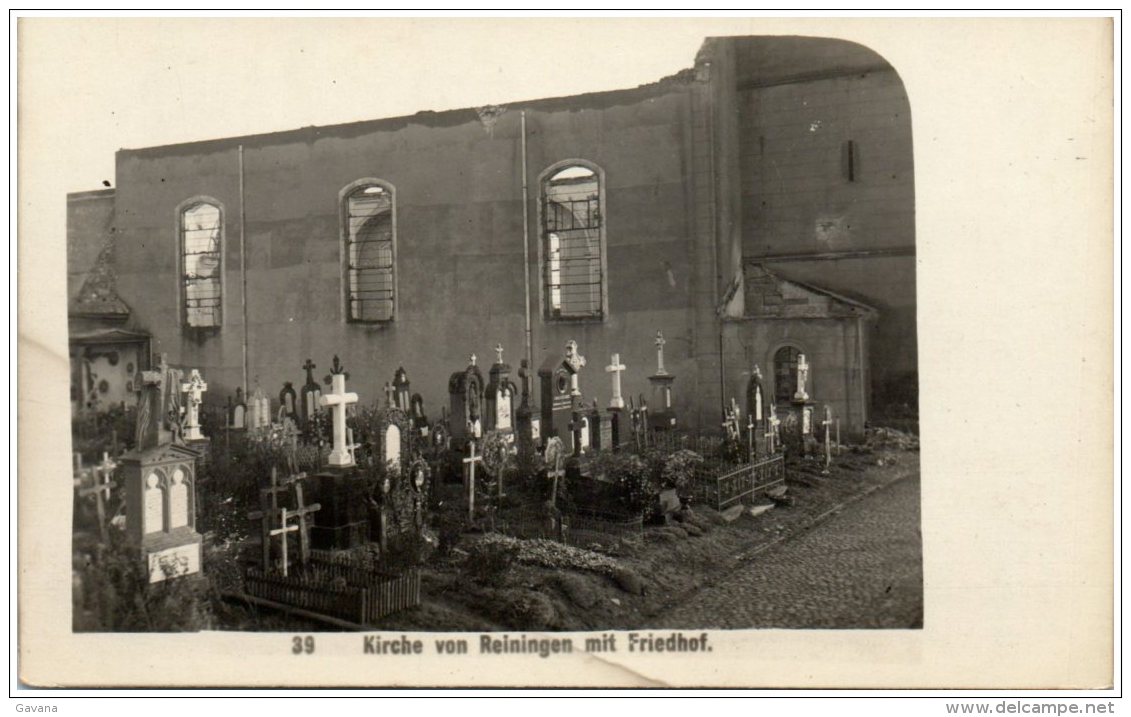 68 Kirche Von REININGEN Mit Friedhof - Autres & Non Classés