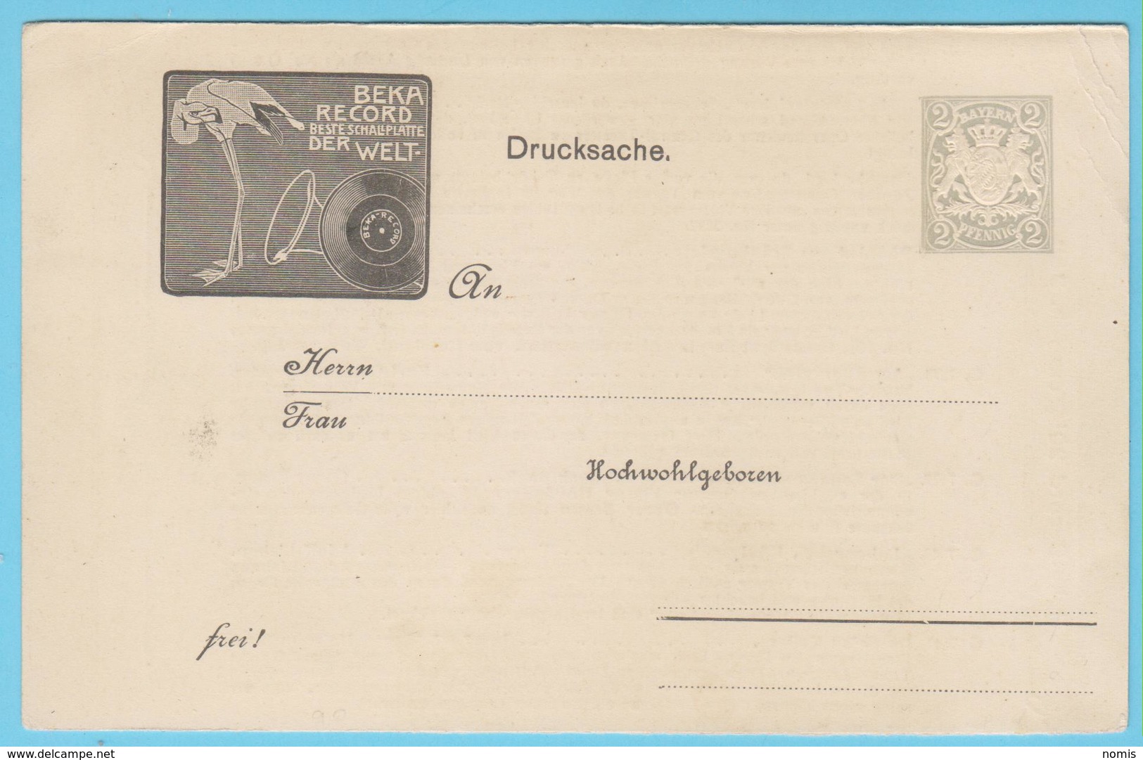 J.M. 6 - Entier Postal - Bavière - Compositeur - Opérette - Wagner - Strauss - Ziehrer - Musica