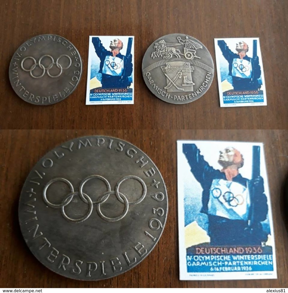 Olimpiadi Invernali 1936 - Medaglia - Replica - Altri & Non Classificati