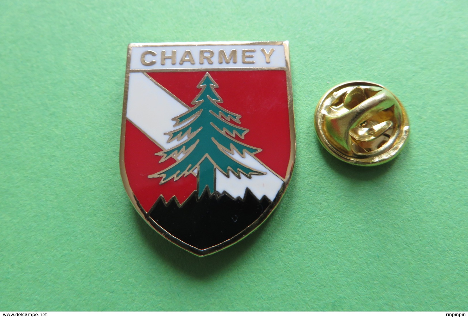 Pin's, Ville, Blason, CHARMEY, Suisse, Wappen, Sapin - Cities