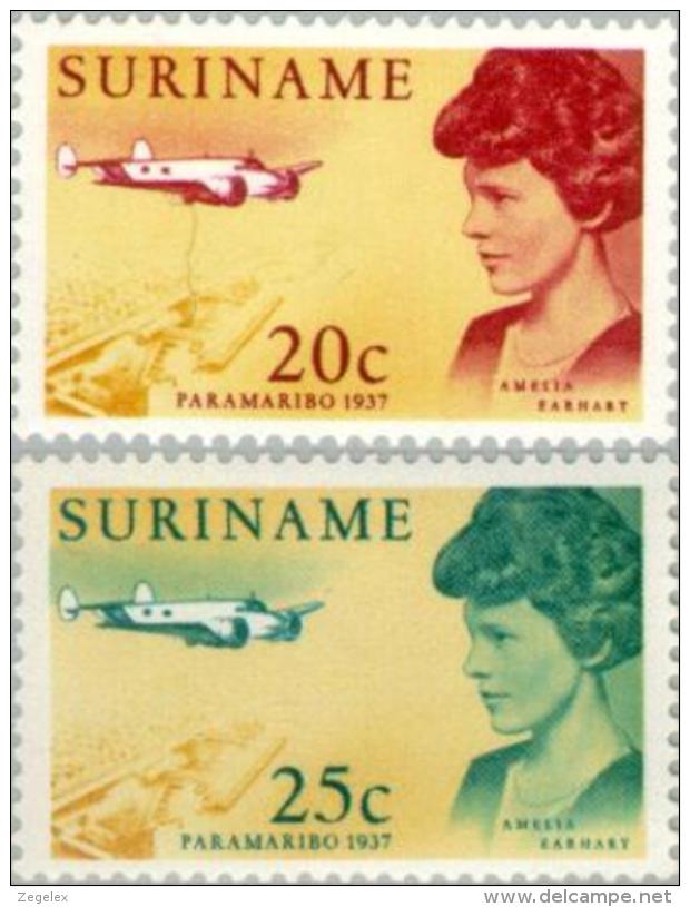 Suriname 1967  Bezoek Emelia Earhart - NVPH  477 Ongestempeld - Suriname ... - 1975
