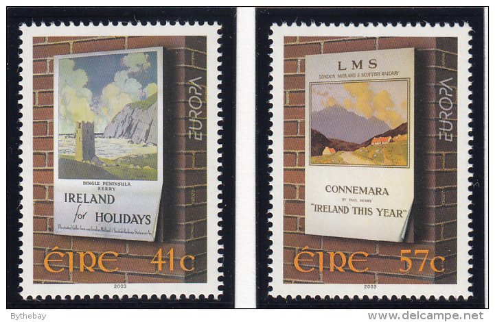 Ireland 2003 MNH Scott #1469-#1470 Set Of 2 Travel Posters By Paul Henry EUROPA - Nuovi