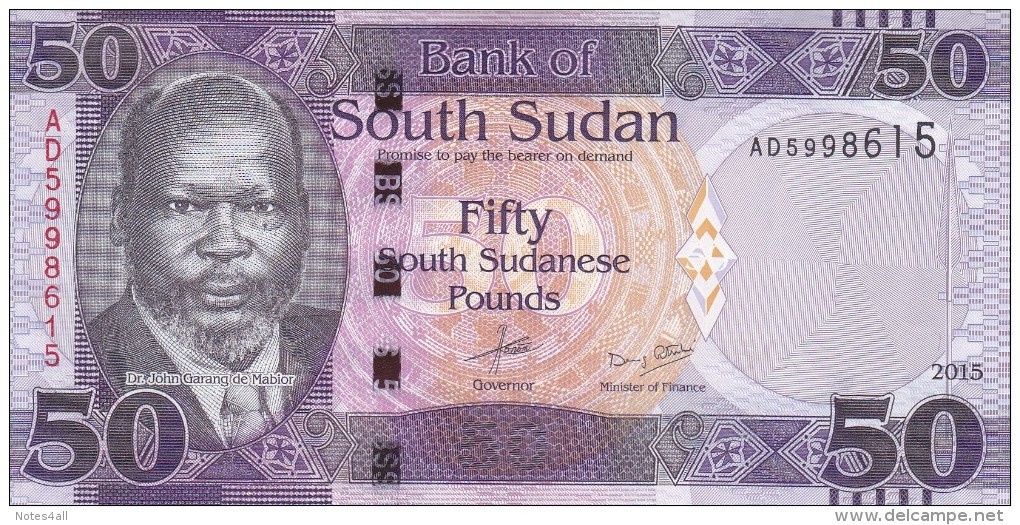 SOUTH SUDAN 50 POUND 2015 P- New UNC */* - South Sudan