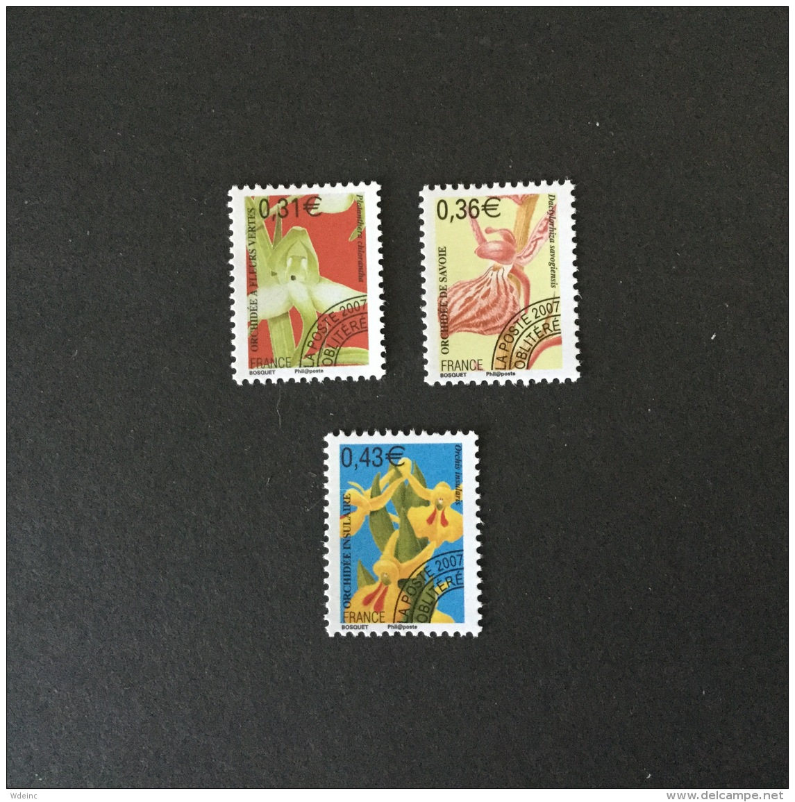 FRANCE 2007 Flore-Fleurs Pre Obliteres (3 Vals) Superbe-MUH Yv250-252 - 1989-2008