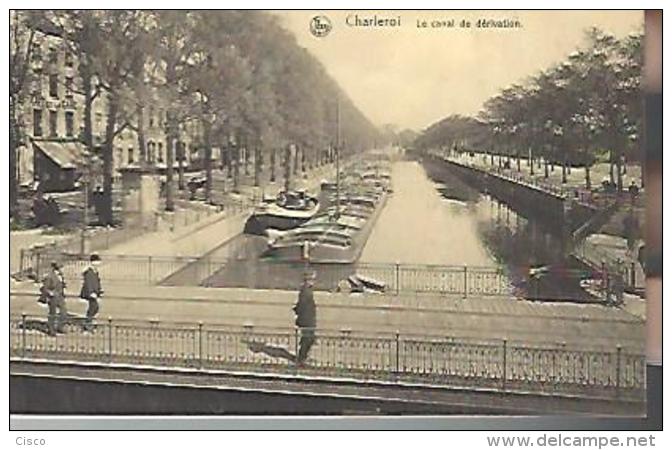 CHARLEROI  :  Le Canal De Dérivation - Charleroi