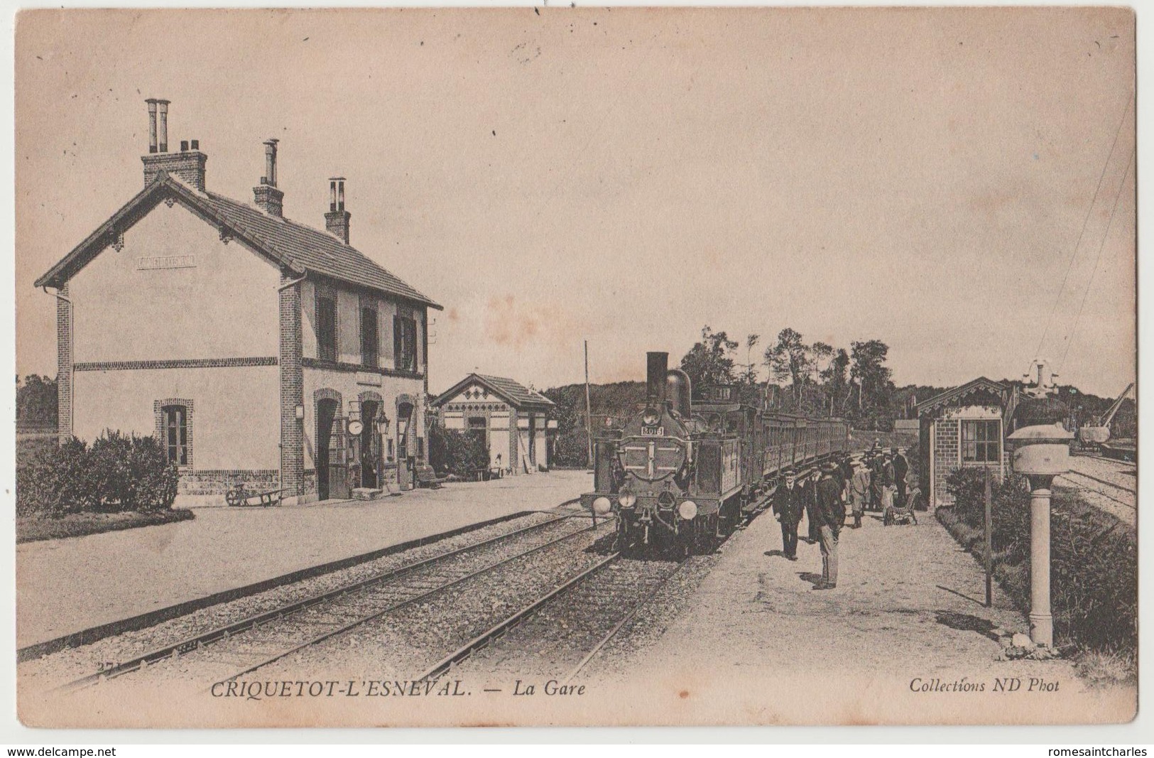 CPA 76 CRIQUETOT L' ESNEVAL La Gare - Criquetot L'Esneval