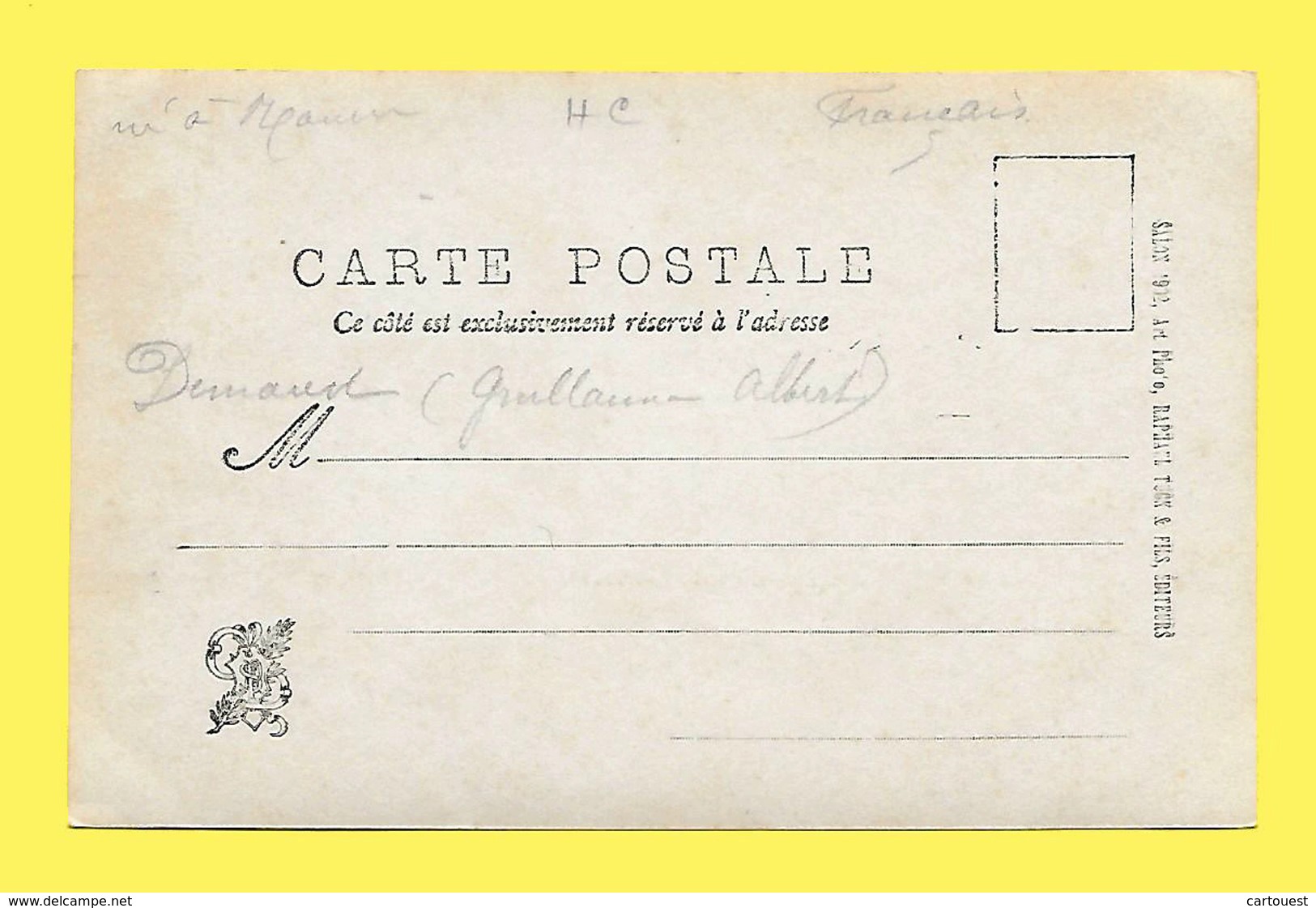 CPA TUCK / SALON 1902  DEMAREST A LA MER 2 ème Partie Série IV - Tuck, Raphael
