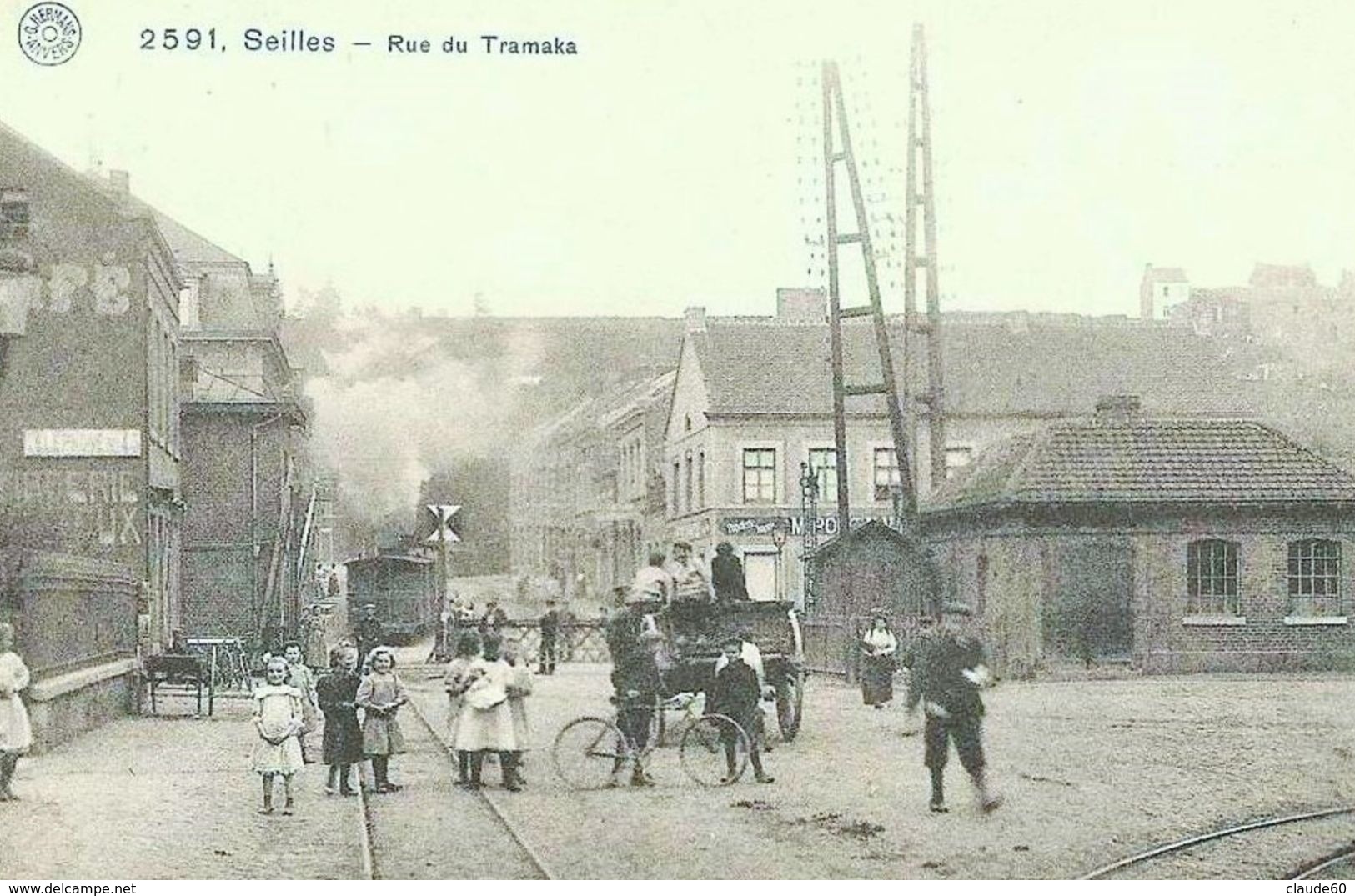 REPRODUCTION SEILLES ANDENNE GARE TRAM  TRAM  NAMUR - Andenne