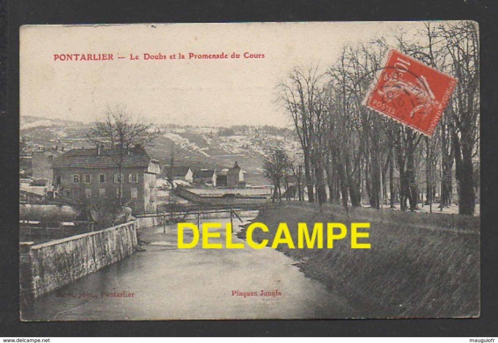 DD / 25 DOUBS / PONTARLIER / LE DOUBS ET LA PROMENADE DU COURS / CIRCULÉE EN 1907 - Pontarlier