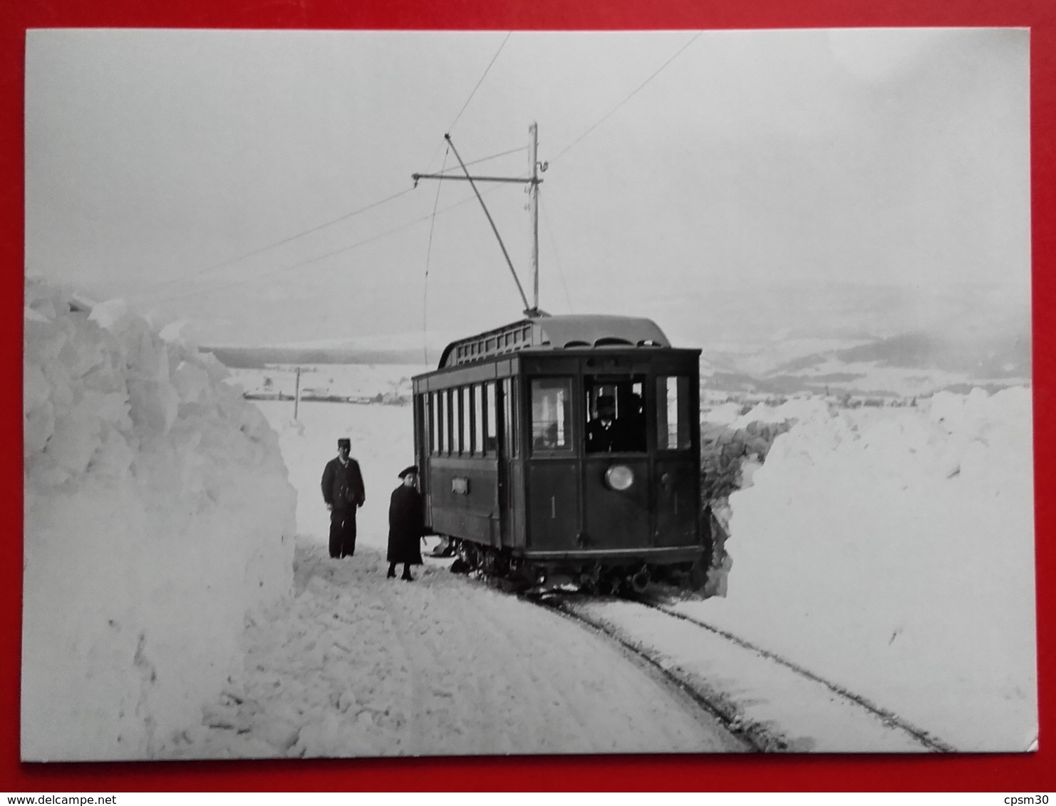 CP Train - Ce 2/2 1 Entre Essertines Et Gimel (10.2.1901) Photo E. Simon - N° RG 12 - Gimel