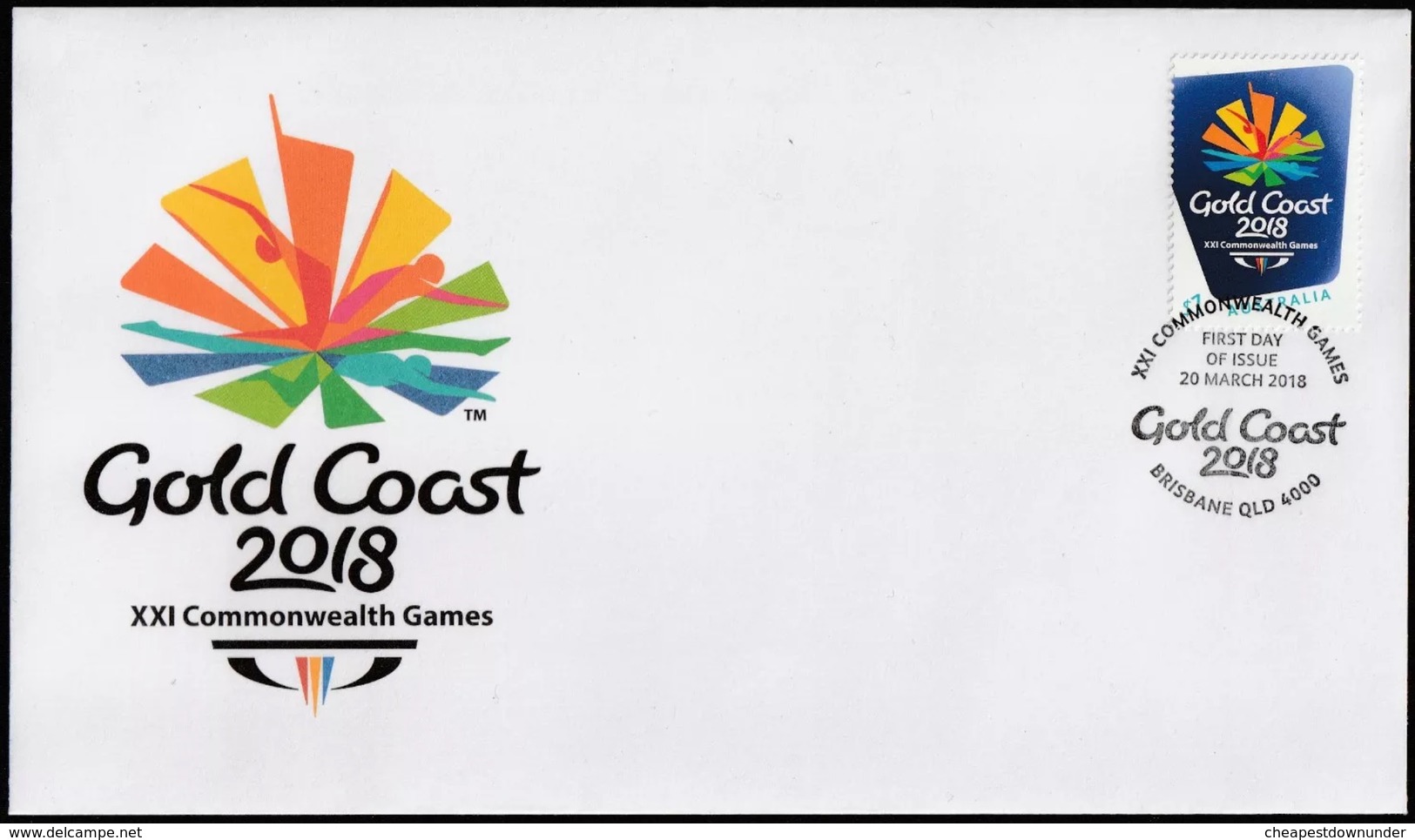 Australia 2018 First Day Cover FDC - Gold Coast 2018 XXI Commonwealth Games - Cartas & Documentos