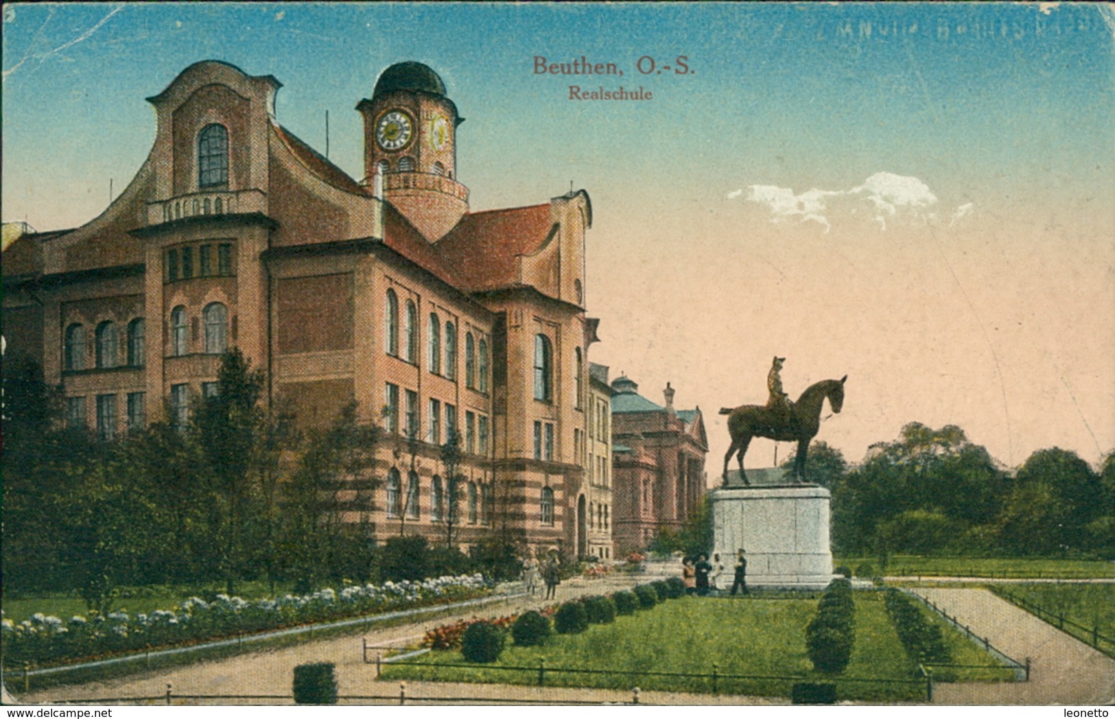 AK Beuten Bytom, Realschule, Um 1920 (9588) - Schlesien