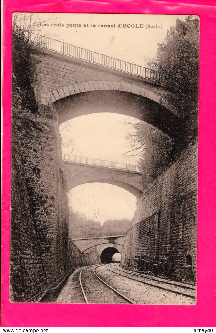 Cpa  Carte Postale Ancienne  -  Les 3 Ponts Et Le Tunnel D Ecole - Otros & Sin Clasificación