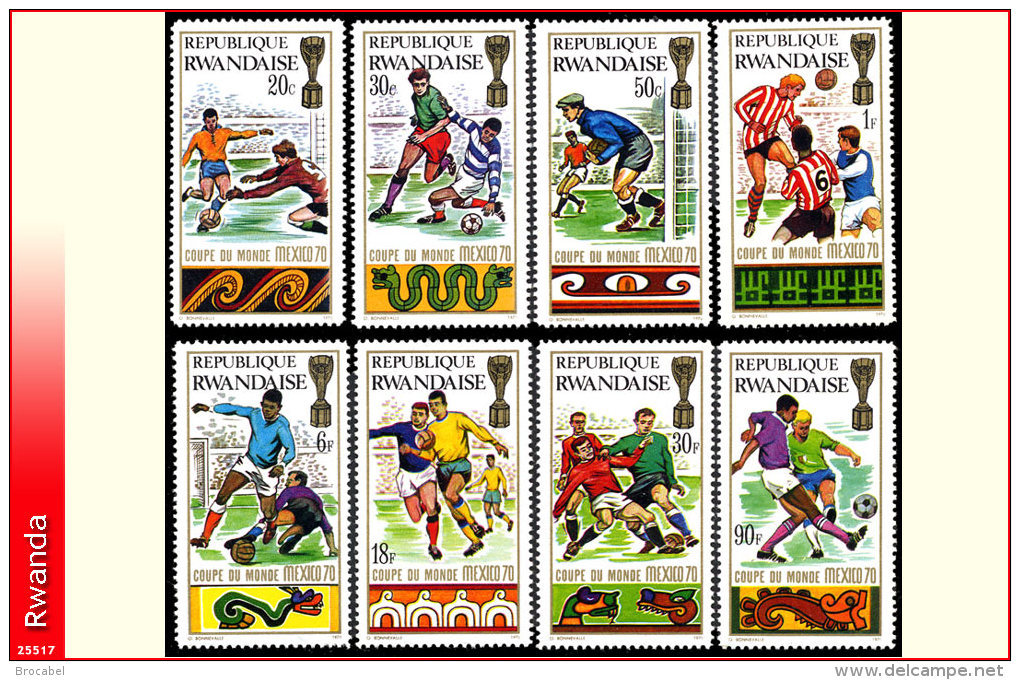 Rwanda 0354/61**  Football A Mexico  MNH - Neufs