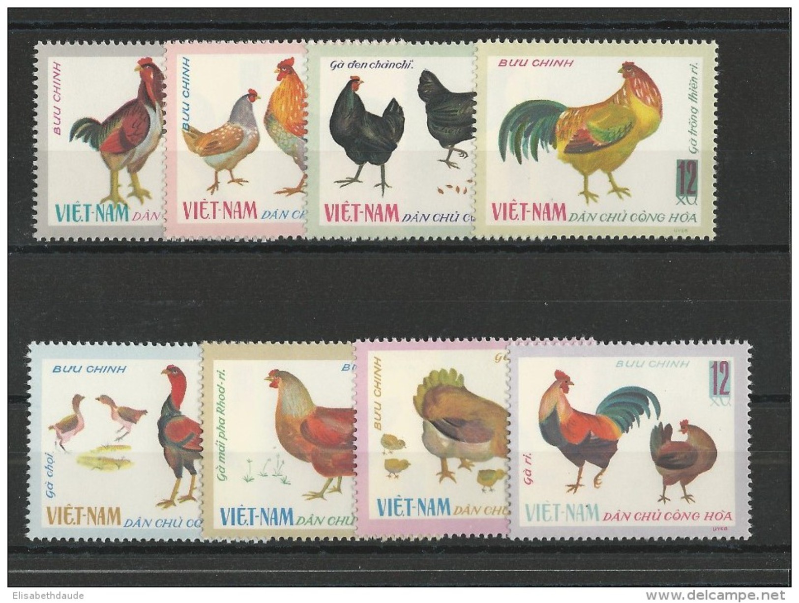 VIET NAM Du NORD - YVERT N°565/572 NEUFS - ANIMAUX - COTE = 20 EURO - Vietnam