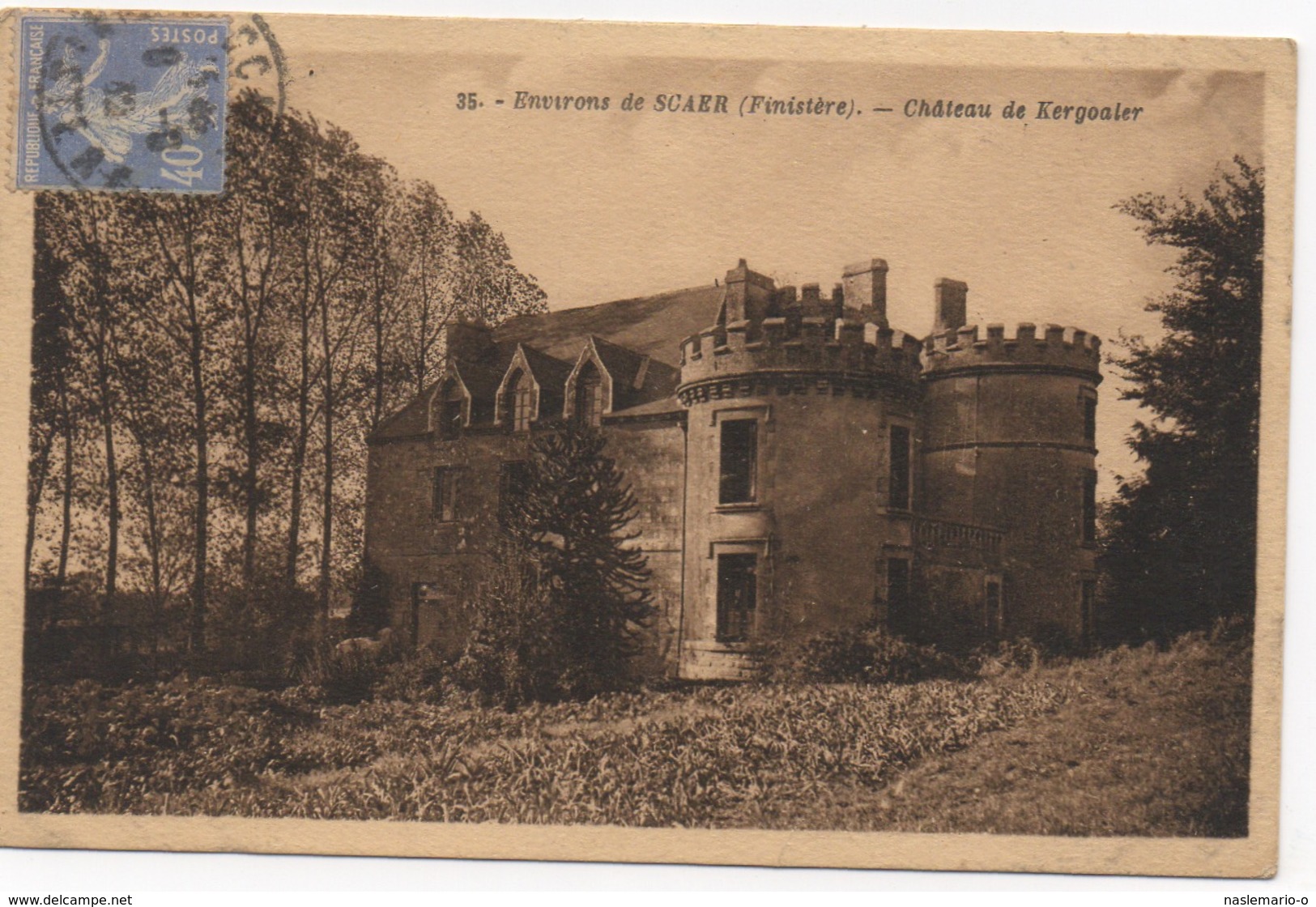 CPA 29 SCAER Les Environs - Le Château De Kergoaler - Autres & Non Classés