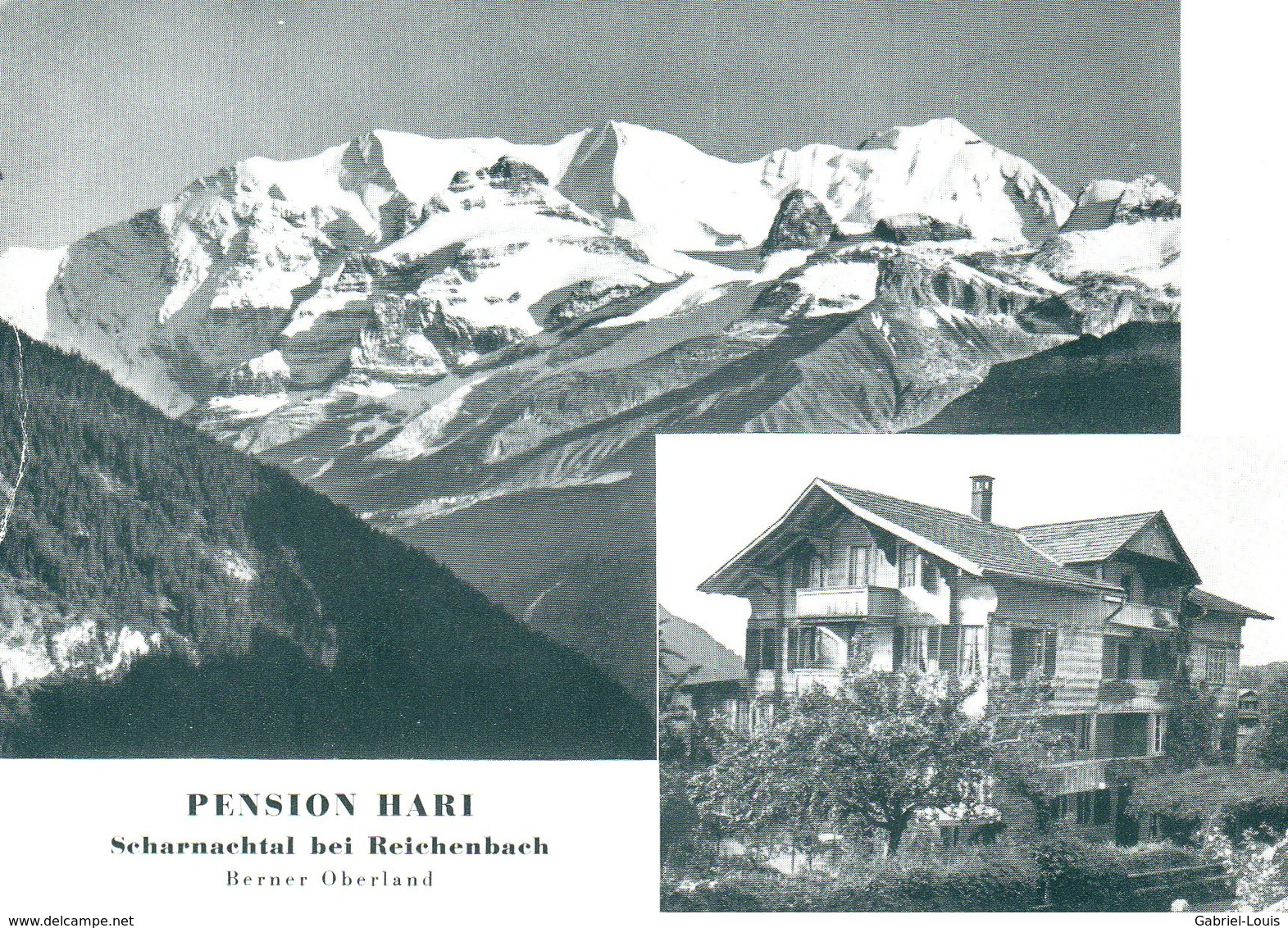 Pension Hari Scharnachtal Bei Reichenbach /  Rechnung Pensionspreis 7.5 Fr (carte Grand Format 10X15 Cm) - Reichenbach Im Kandertal