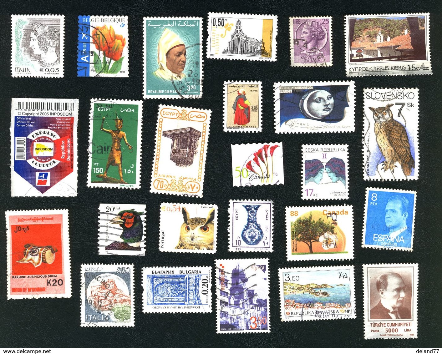 LOT De 100 TIMBRES Du MONDE Oblitérés - Vrac (max 999 Timbres)