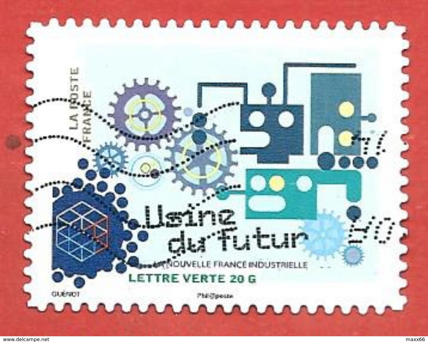 FRANCIA REPUBBLICA - 2014 - NUOVE INDUSTRIE - Usine Du Futur - 20 G. - Michel FR 6012 - Oblitérés