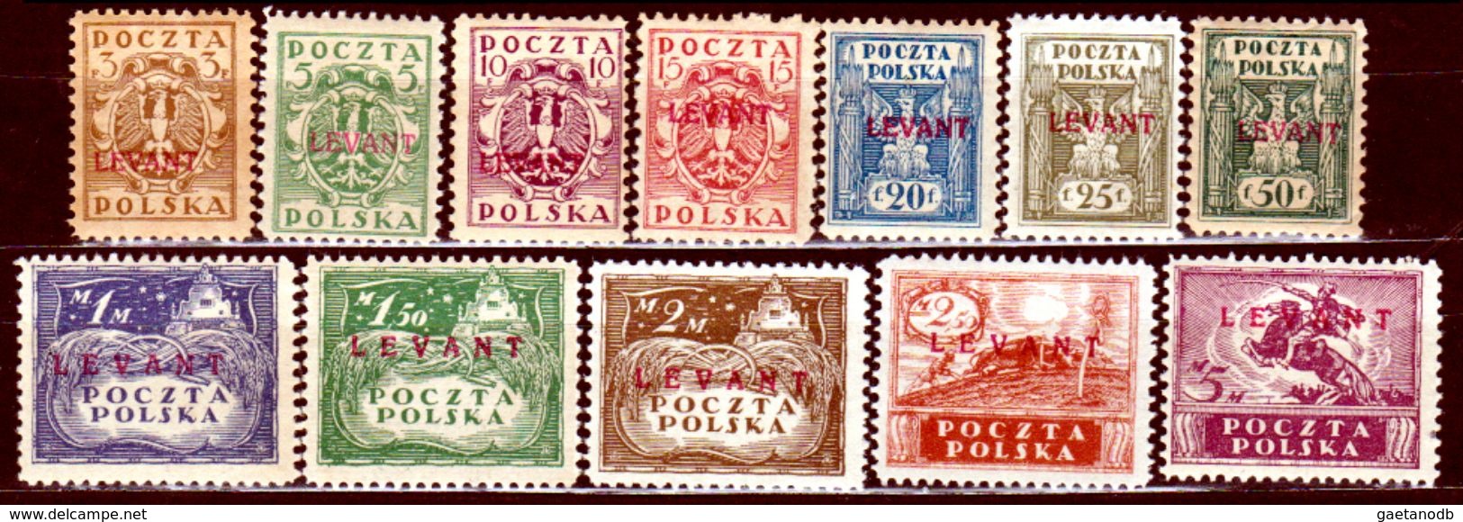 Levante-Polacco-4 - Emissione Del 1919 (+) Hinged - Serie Completa - Senza Difetti Occulti. - Levant (Turchia)