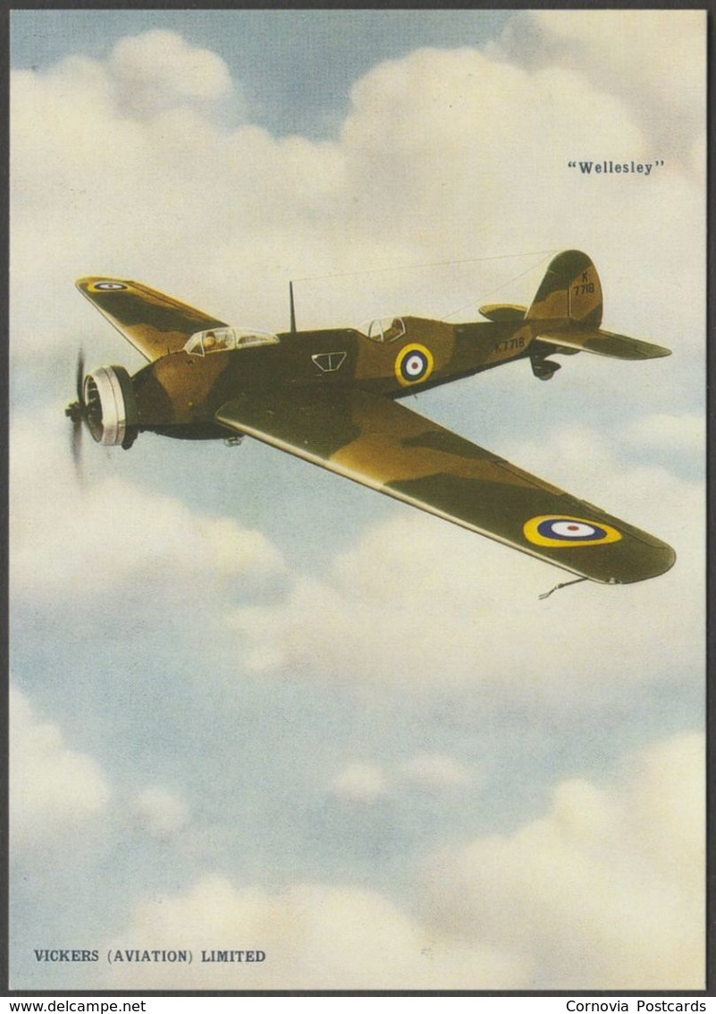 Advertising - Vickers Wellesley Light Bomber - Vintage Ad Gallery Postcard - 1939-1945: 2nd War