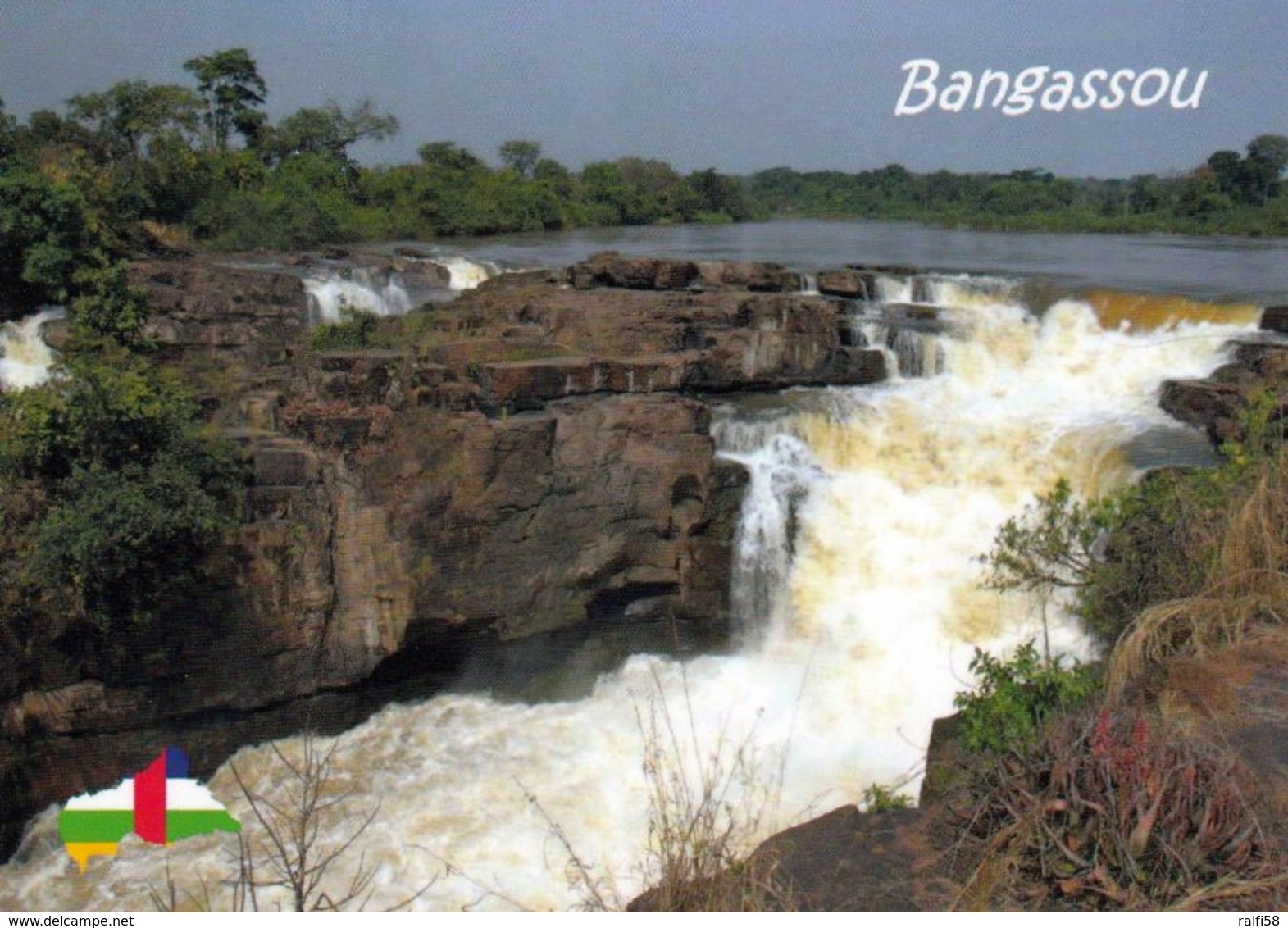 1 AK Zentralafrikanische Republik * Wasserfall Bei Der Stadt Bangassou * - Repubblica Centroafricana