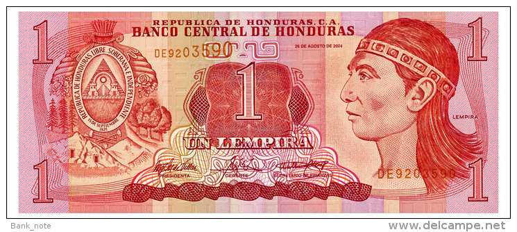 HONDURAS 1 LEMPIRA 2004 Pick 84d Unc - Honduras