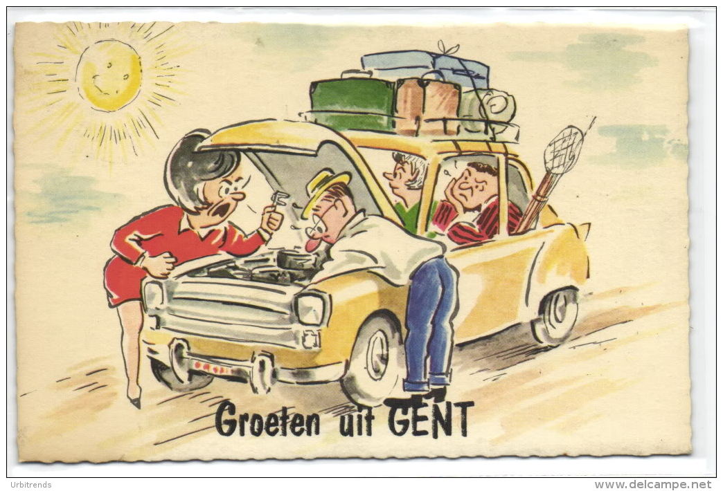 1 Postkaart Gent Groeten Uit - Gent