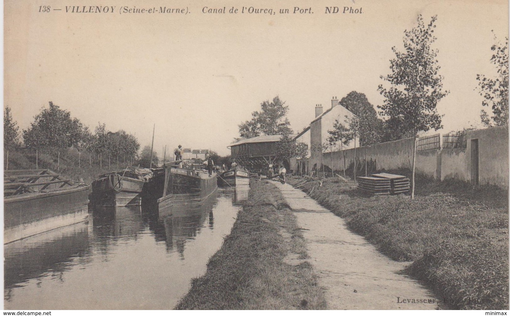 Villenoy - Canal De L'Ourcq, Un Port - Animée - Péniches - Villenoy