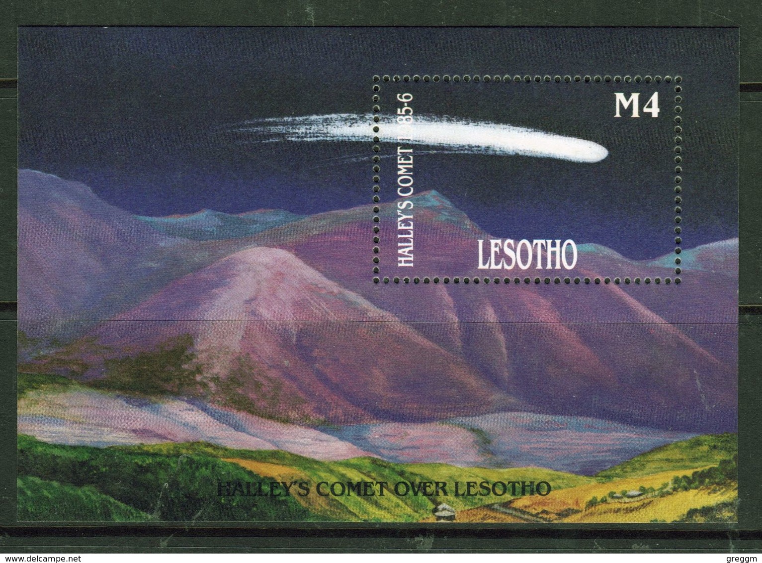 Lesotho 1986 Appearance Of Halley's Comet Unmounted Mint Mini Sheet. - Lesotho (1966-...)