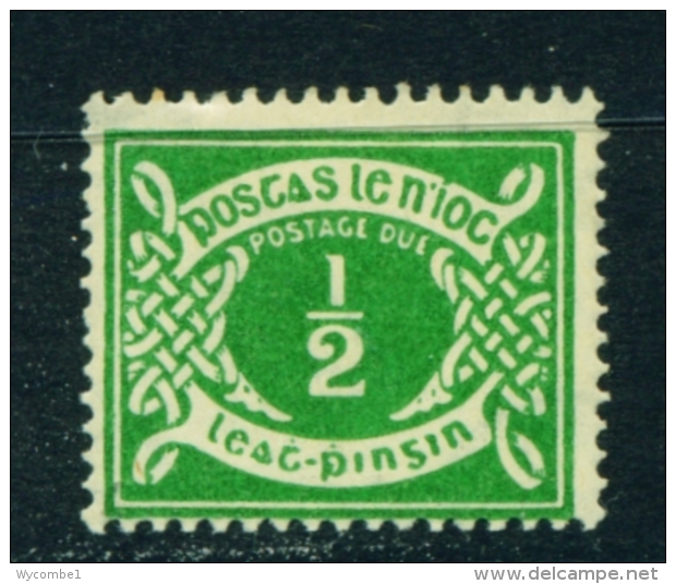 IRELAND  -  1925  Postage Due  1/2d  Mounted/ Hinged Mint - Postage Due