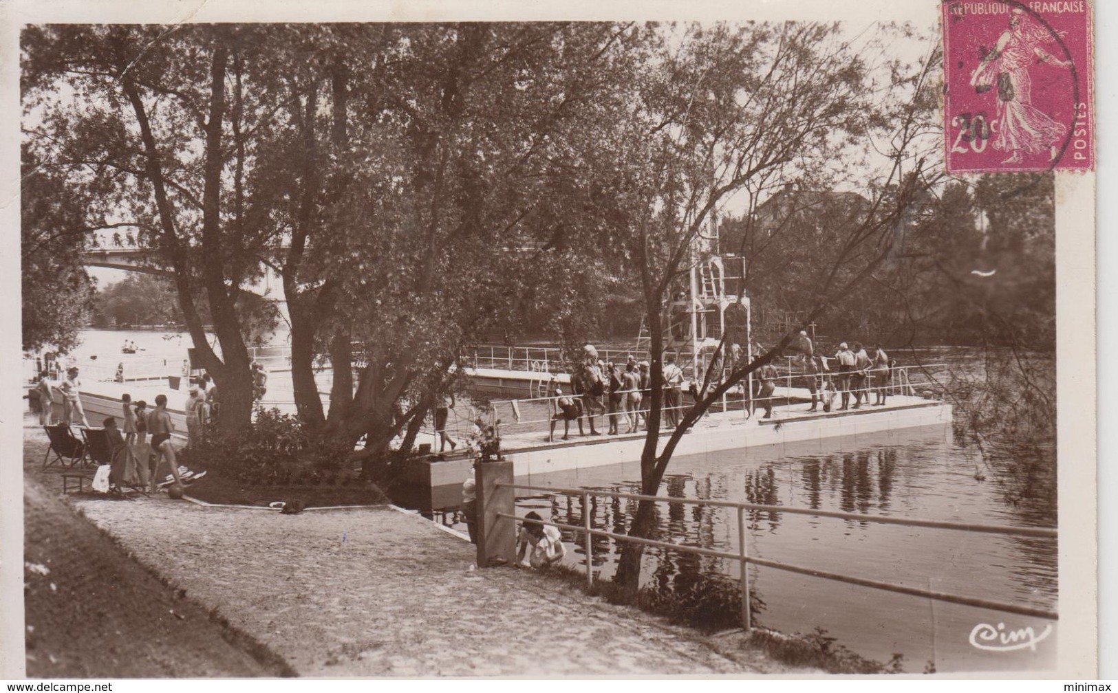 Carte Photo - 'Esbly - La Plage - Piscine Vue Du Solarium - Esbly