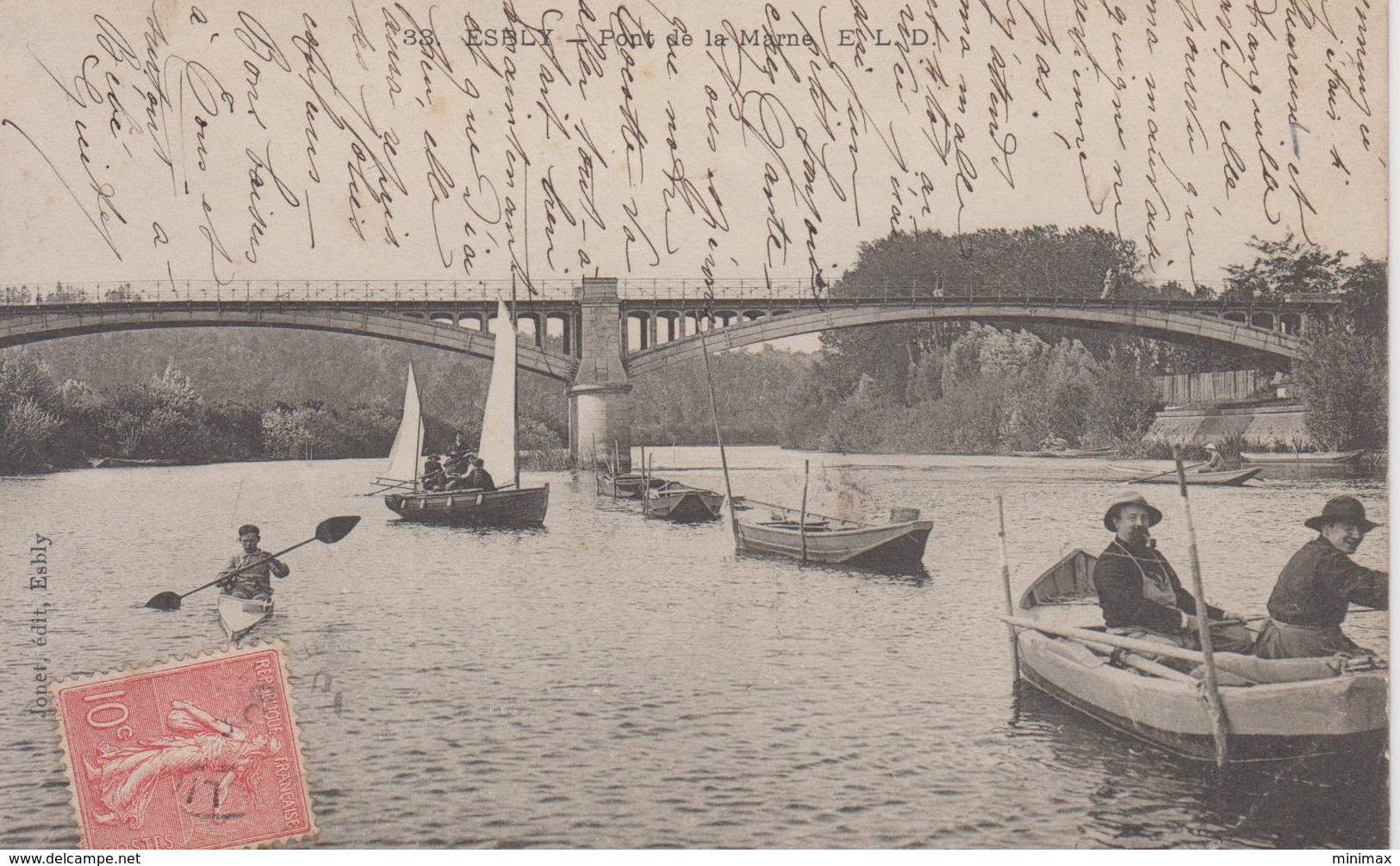 Esbly - Pont De La Marne - 1906 - Animée - Esbly