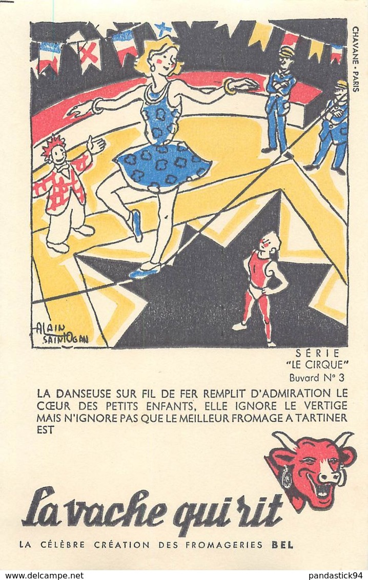 Vieux Papiers > BUVARDS LOT SERIES "LE CIRQUE" N°1-10 ALAIN SAINFOGAN LA VACHE QUI RIT CHAVANE PAIS  VOIR IMAGES - Collections, Lots & Séries