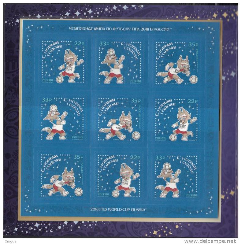 Russland Russia 2017 MNH ** Mi Nr.2511-13 SPC Football Christmas With Special Souvenir Sheet M - 2018 – Russland