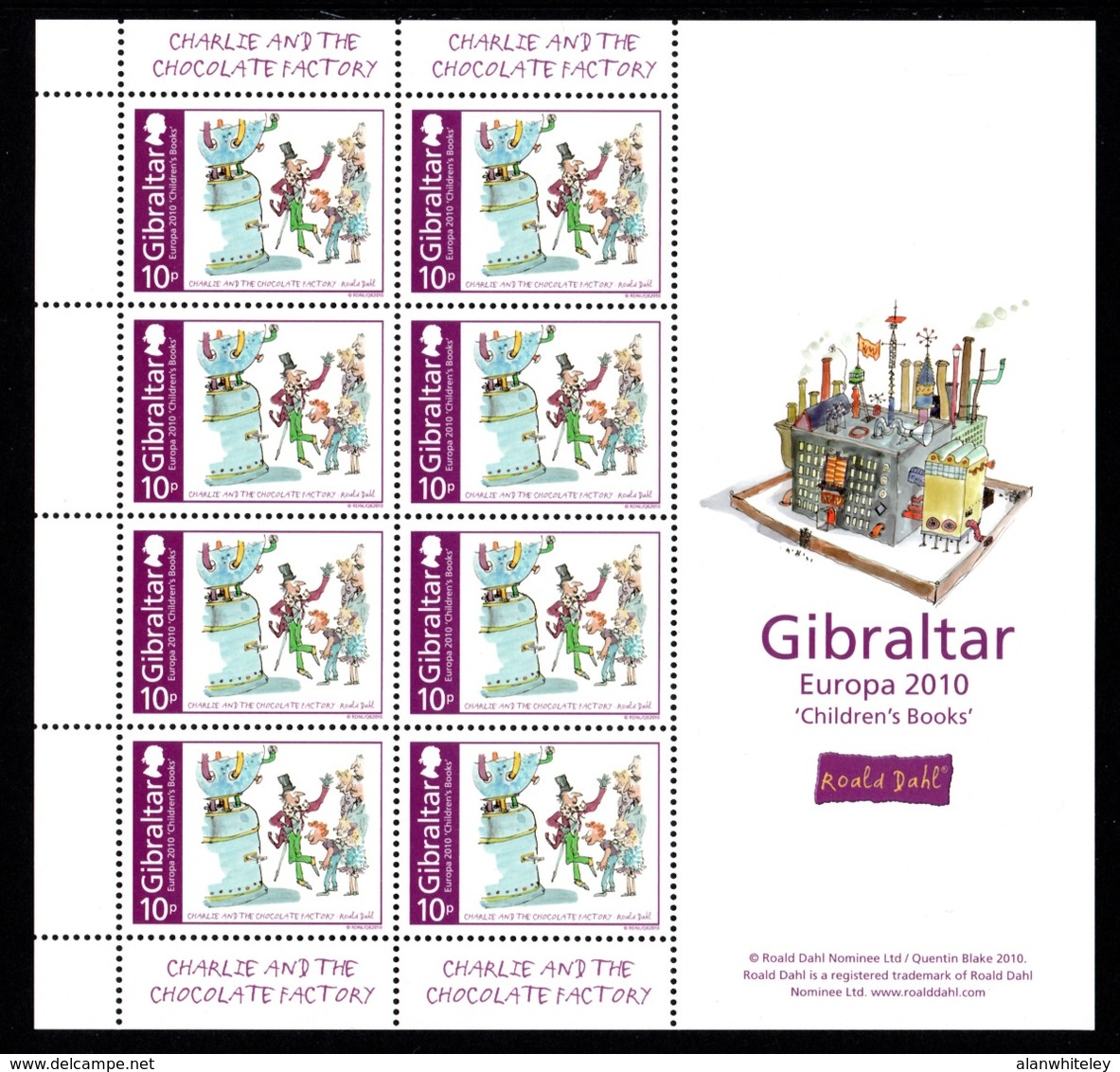 GIBRALTAR 2010 EUROPA/Children's Books: Set Of 4 Sheets UM/MNH - Gibraltar