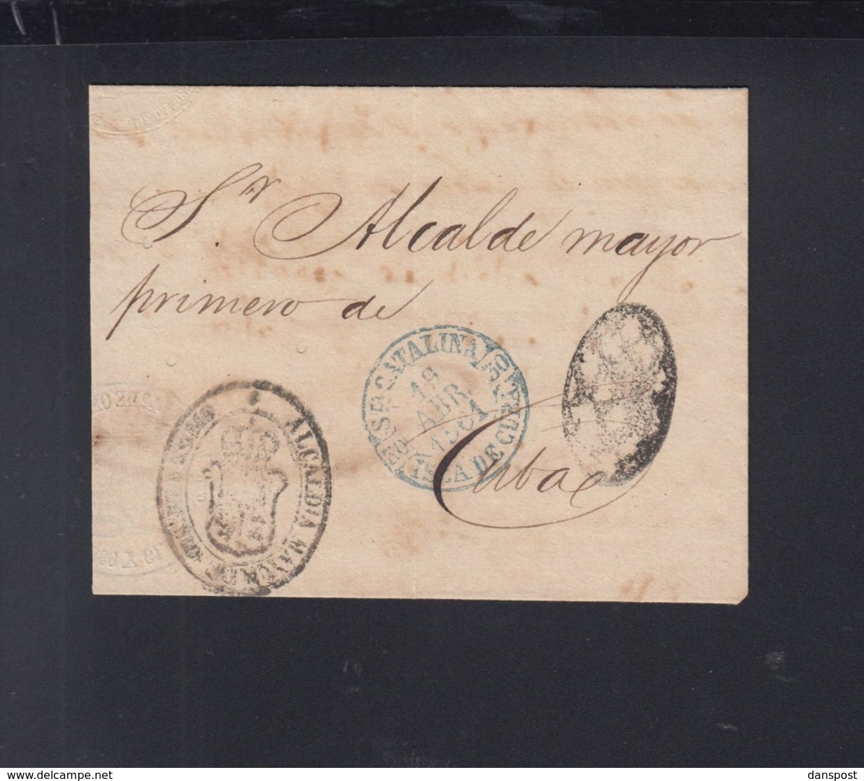 Cuba Letter 1861 - Prephilately