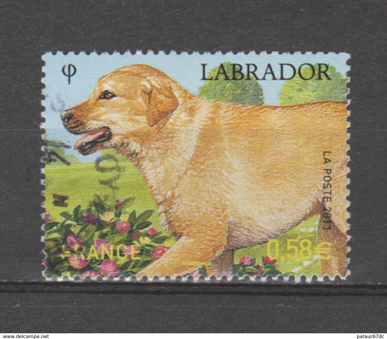 FRANCE / 2011 / Y&T N° 4545 : Labrador - Choisi - Cachet Rond - 2010-.. Matasellados