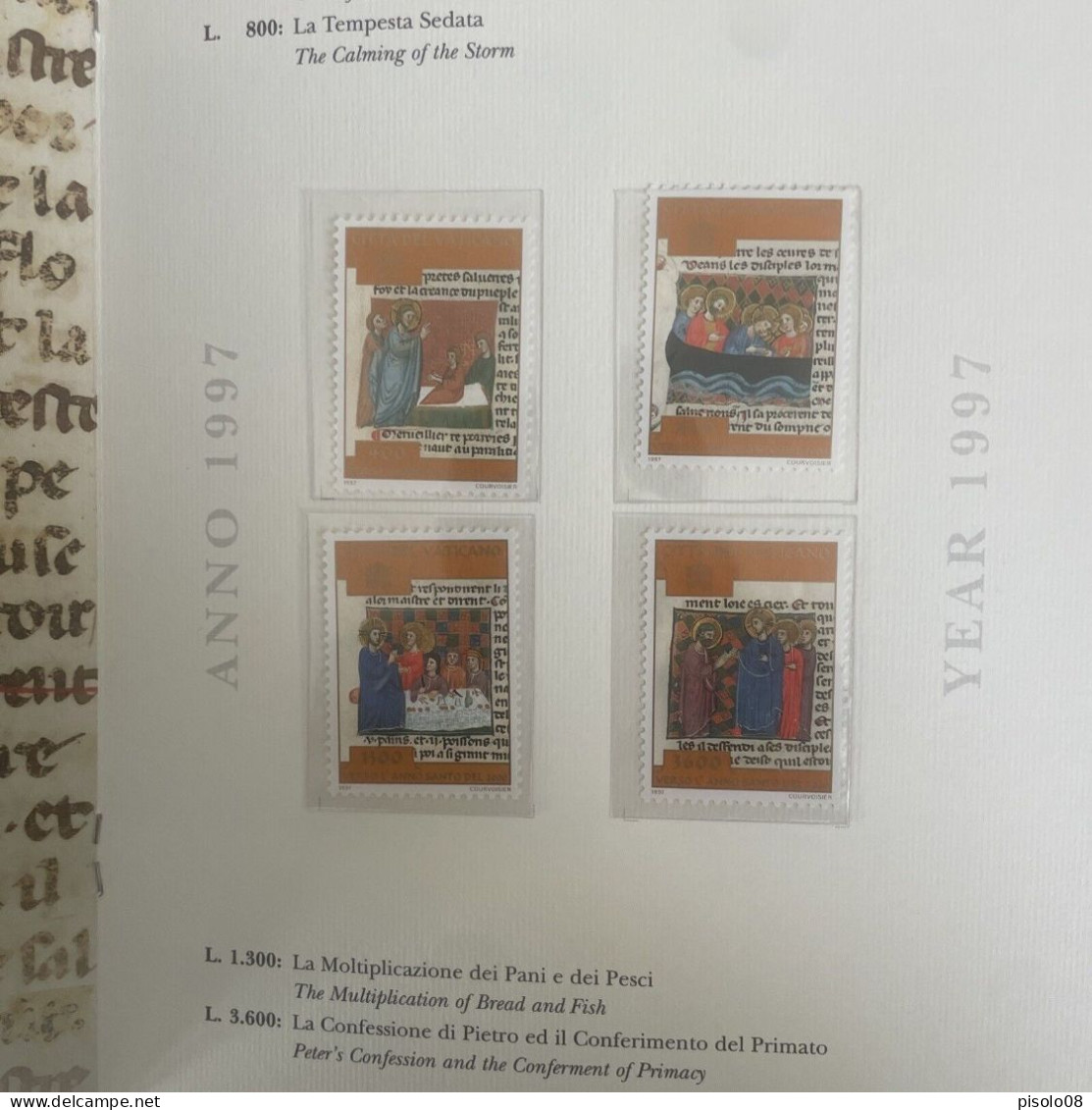 VATICANO 1995 RARO FOLDER VERSO L'ANNO SANTO NON IN COMMERCIO UFFICIO FILATELICO CITTA' DEL VATICANO - Booklets